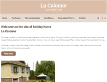 Tablet Screenshot of lacalonne.com